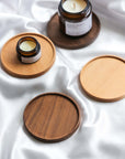 Walnut/Beech Wood Coaster - Hilton