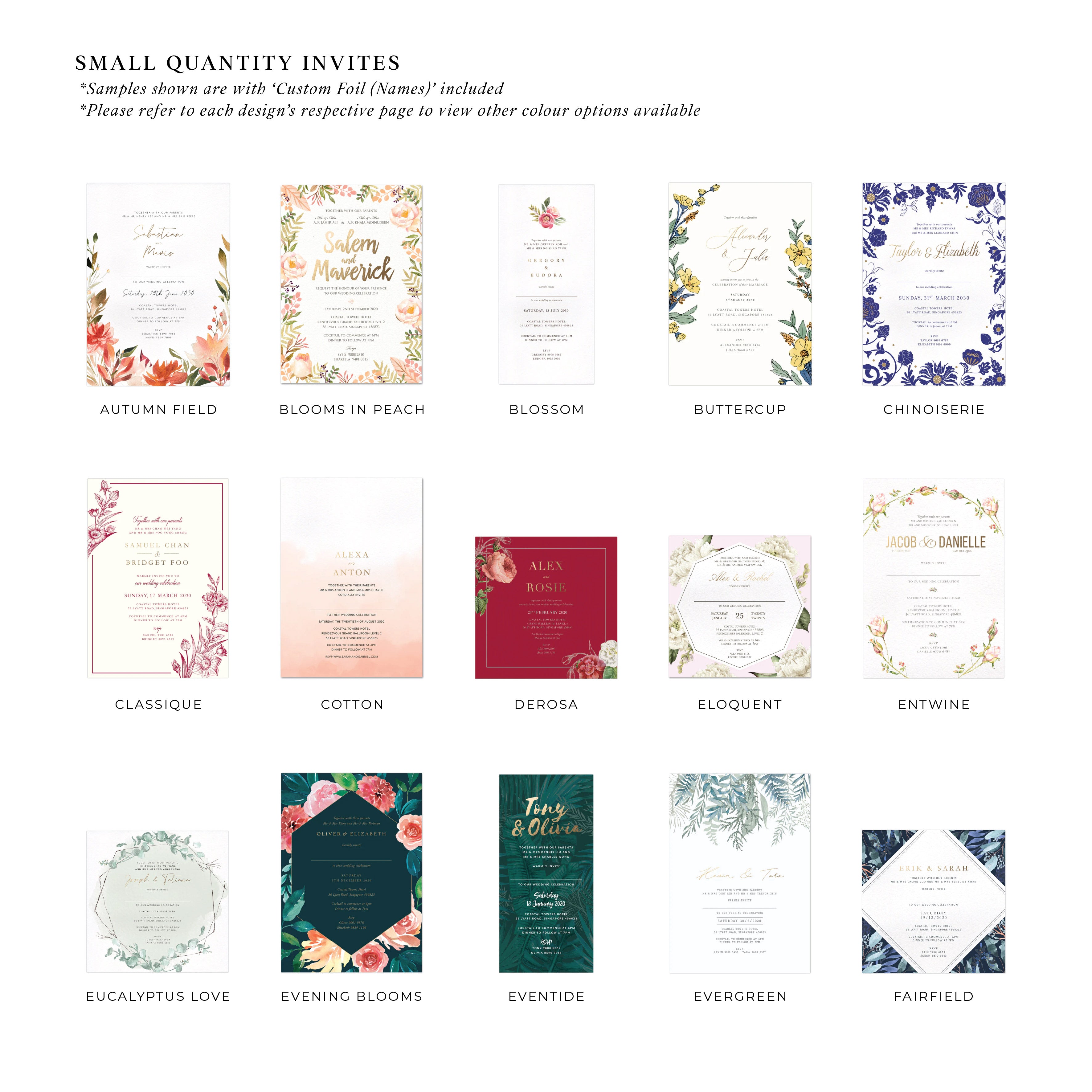 Small Qty Invites (<50)