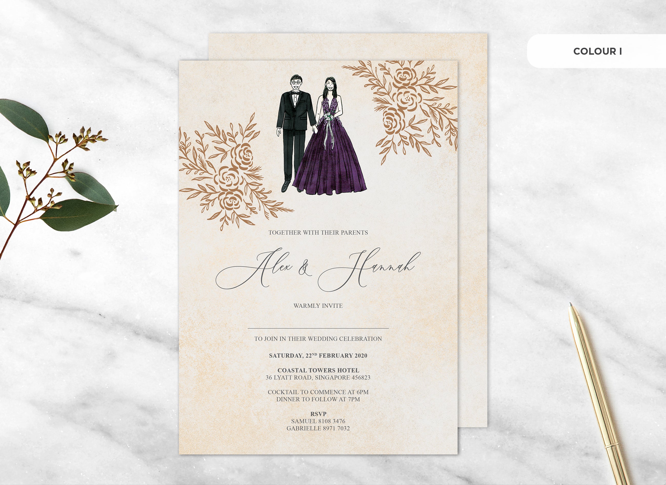 Daphne Floral Portrait