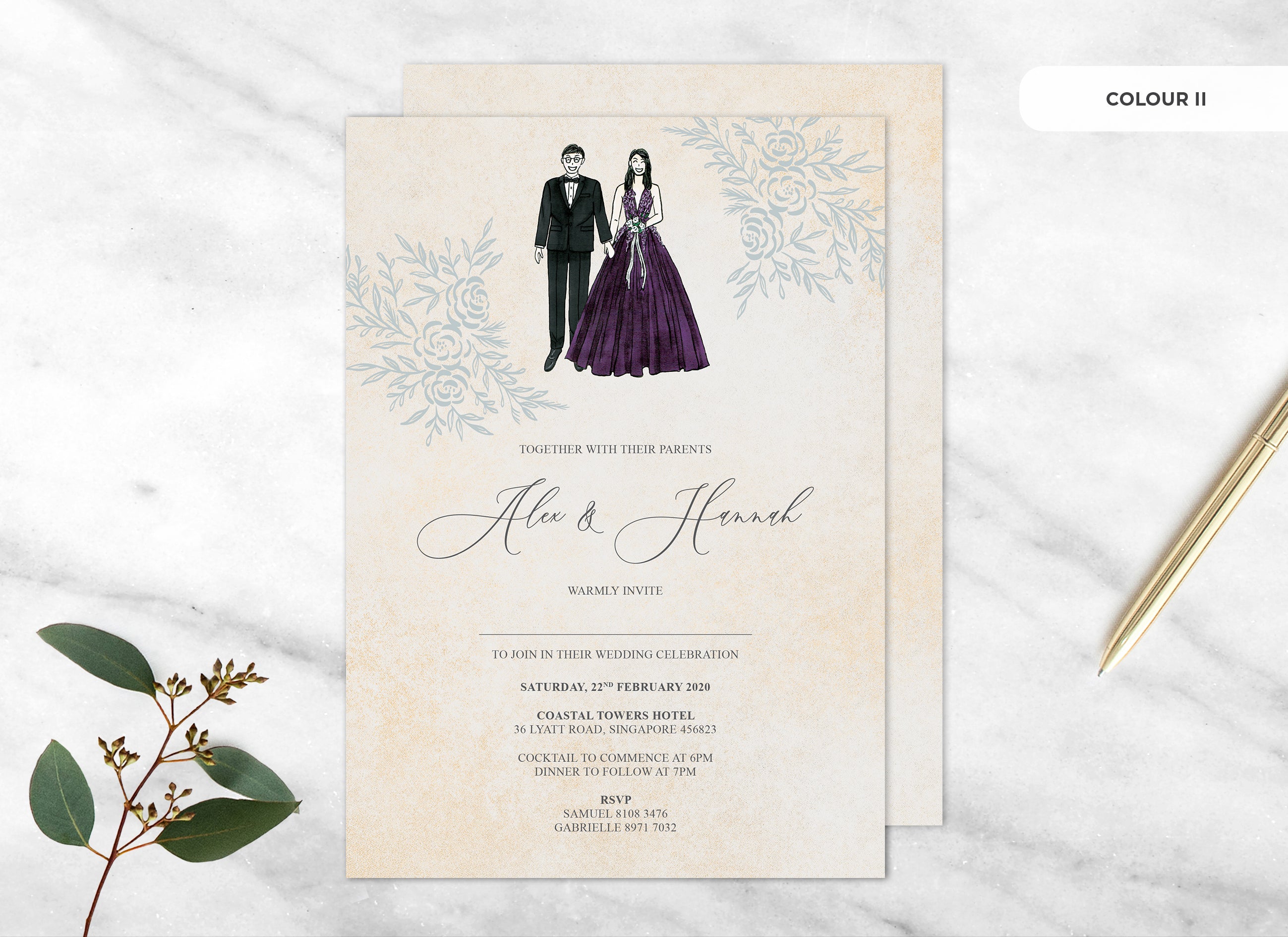 Daphne Floral Portrait