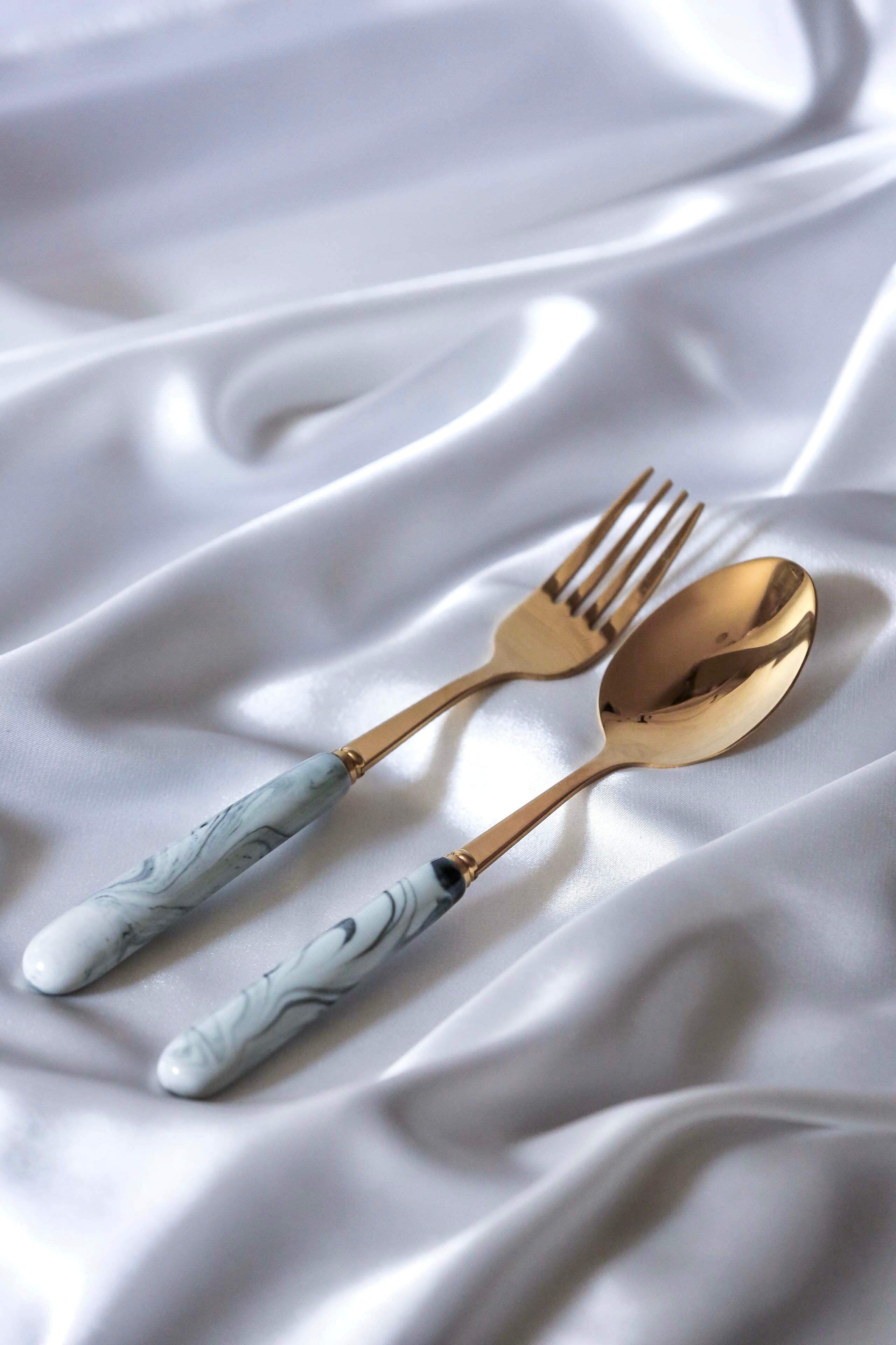Marbled Cutlery Set