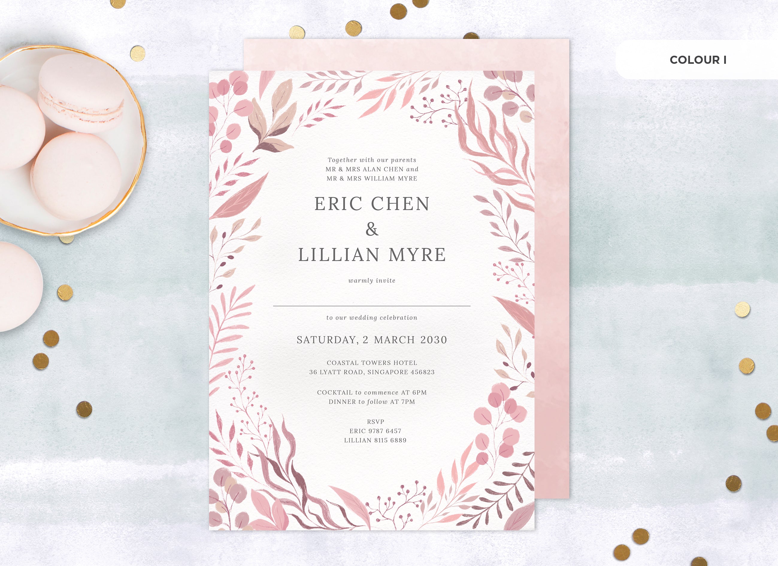 Lush Wedding Invitations Singapore | Premium Designs – PINE ON PAPER